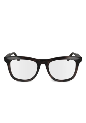 Calvin Klein rectangle acetate frames - Brown