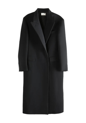 The Row long-sleeve coat - Black