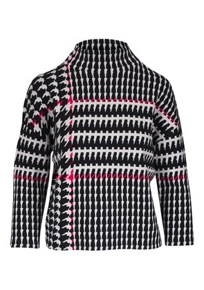 Akris Punto houndstooth pattern top - Black