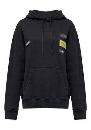 MM6 Maison Margiela patch hooded hoodie - Black