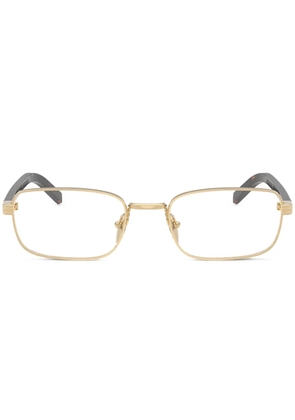 Prada Eyewear rectangle-frame glasses - Gold