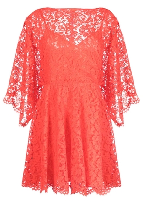 Valentino Garavani wide-sleeve lace dress - Pink