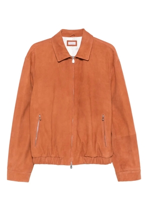 Brunello Cucinelli suede jacket - Orange