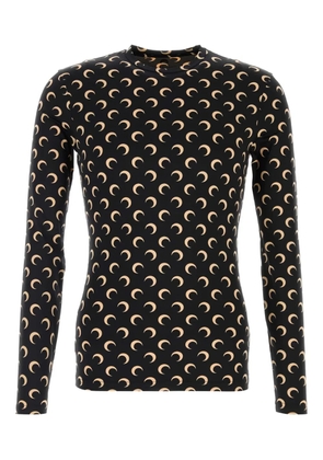 Marine Serre printed jersey T-shirt - Black