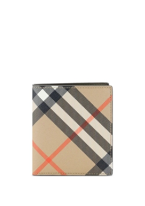 Burberry checked wallet - Neutrals