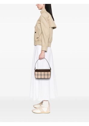 Burberry Pre-Owned 2000-2017 House Check Canvas shoulder bag - Brown