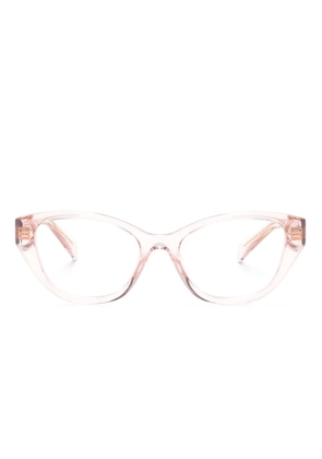 Prada Eyewear transparent-design cat-eye glasses - Pink