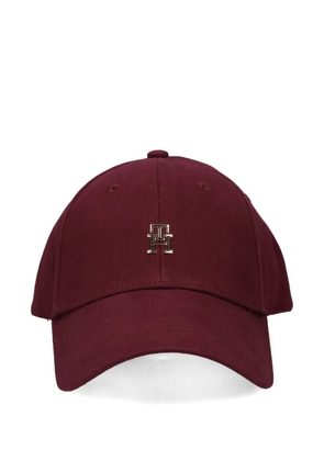 Tommy Hilfiger logo adjustable baseball cap - Red