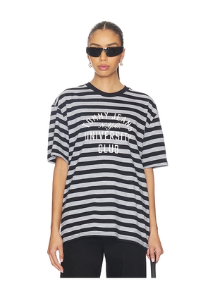 Tommy Jeans Stripe Graphic Tee in Grey. Size L. Also in M, XL/1X, XS.