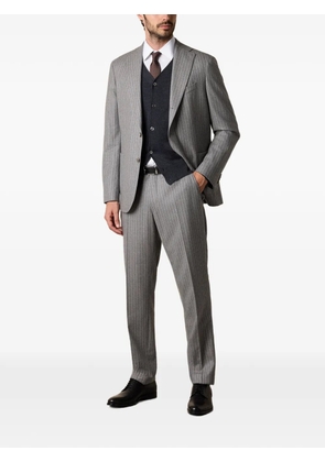 Brooks Brothers stripe-pattern wool suit - Grey