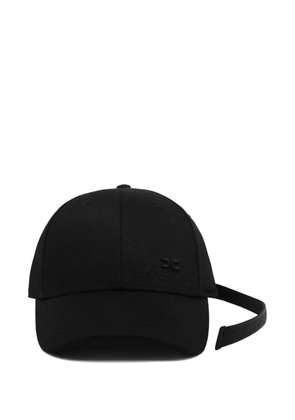 Elisabetta Franchi logo-embroidered cap - Black