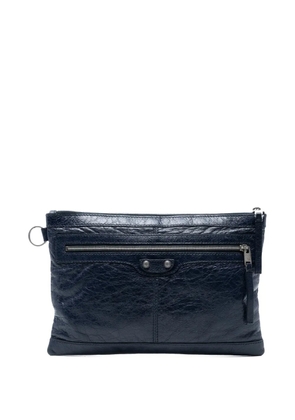 Balenciaga Pre-Owned 2014 Lambskin Motocross Classic Clip M clutch bag - Blue