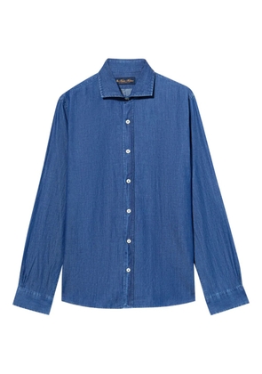 Brooks Brothers spread-collar denim shirt - Blue