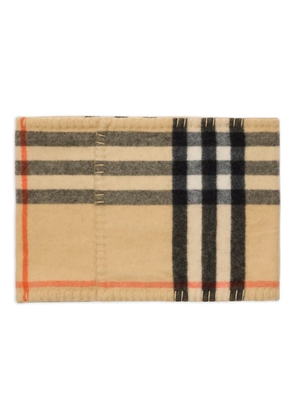 Burberry checked cashmere snood - Neutrals