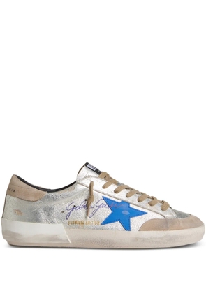 Golden Goose logo-detail sneakers - Silver