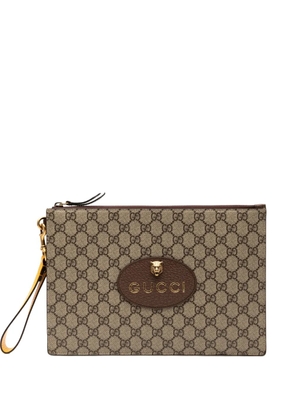 Gucci Pre-Owned 2016-2025 GG Supreme Neo Vintage clutch bag - Brown