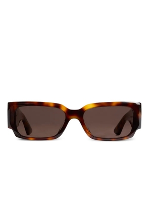 KHAITE x Oliver Peoples rectangle leopard sunglasses - Brown