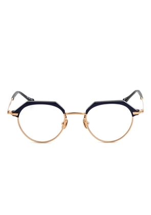 Matsuda geometric-frame glasses - Blue