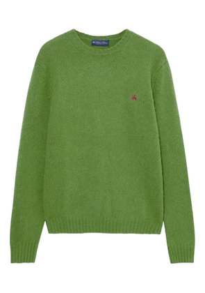 Brooks Brothers crew-neck logo-embroidered sweater - Green