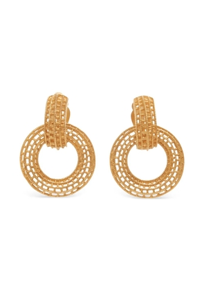 CHANEL Pre-Owned 1971-1980 hoop clip-on earrings - Gold