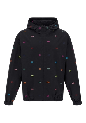 Gucci GG-pattern hooded jacket - Black