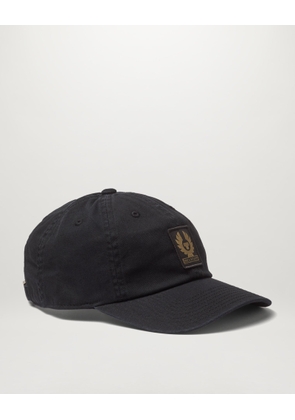 Belstaff Phoenix Logo Cap Unisex's Cotton Black Size One Size