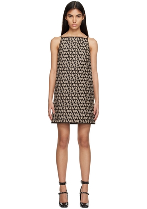 Valentino Beige Square Neck Minidress