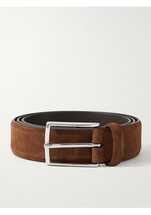 Anderson's - 3.5cm Suede Belt - Men - Brown - EU 75
