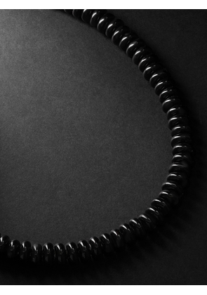 Lauren Rubinski - Silver and Enamel Beaded Necklace - Men - Black