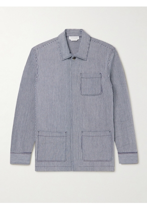 Gabriela Hearst - Silas Striped Cotton Overshirt - Men - Blue - IT 46