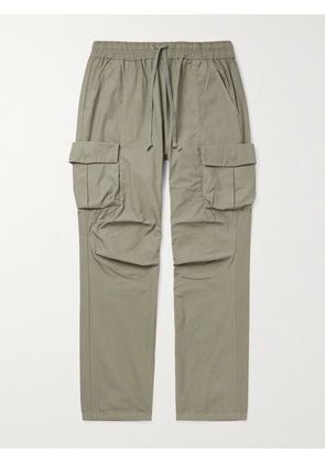 JOHN ELLIOTT - Straight-Leg Cotton-Poplin Cargo Trousers - Men - Green - S