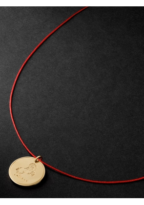 DUFFY JEWELLERY - Aries 18-Karat Gold and Cord Necklace - Men - Gold