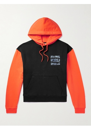 SKY HIGH FARM - Printed Organic Cotton-Jersey Hoodie - Men - Black - S