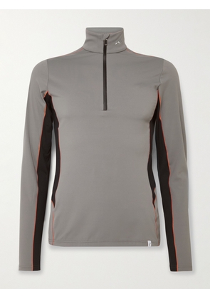 Kjus - Taos Slim-Fit Logo-Print VaporTemp Half-Zip Ski Mid-Layer - Men - Gray - IT 46