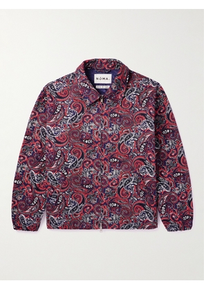 NOMA T.D. - Paisley-Print Cotton-Twill Blouson Jacket - Men - Red - 1