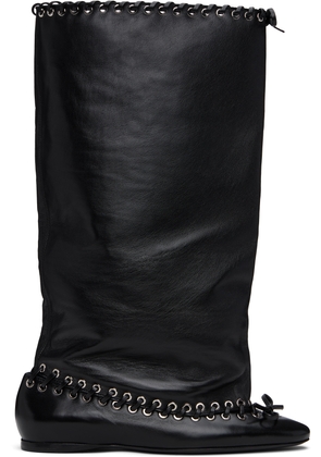 August Barron Black Level Flat Boots