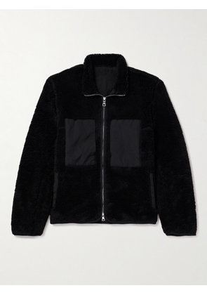 Mr P. - Shell-Trimmed Fleece Jacket - Men - Black - XS