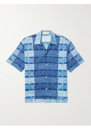 SMR DAYS - Bakoven Camp-Collar Logo-Embroidered Checked Cotton-Madras Shirt - Men - Blue - S