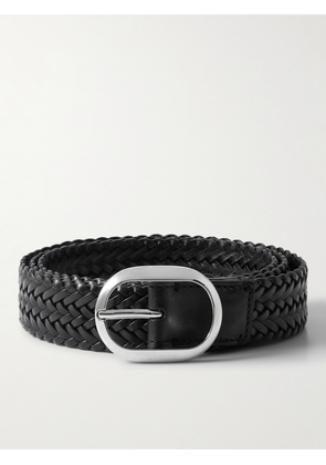 TOM FORD - 3cm Woven Leather Belt - Men - Black - EU 75