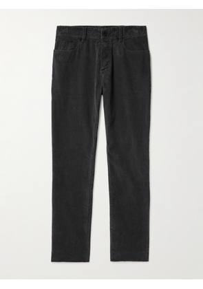 James Perse - Slim-Fit Straight-Leg Cotton-Blend Corduroy Trousers - Men - Gray - 0