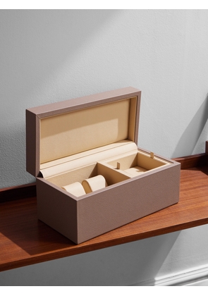 Pinel et Pinel - Tarmac Full-Grain Leather Two-Piece Travel Watch Case - Men - Brown