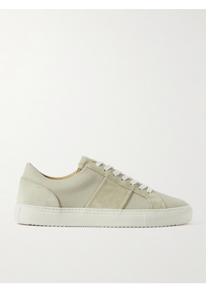 Mr P. - Alec Suede-Trimmed Canvas Sneakers - Men - Neutrals - UK 7