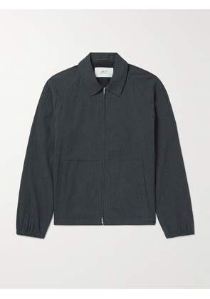 Mr P. - Golf Gingham Seersucker Blouson Jacket - Men - Gray - XS