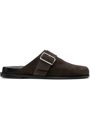 Aeyde Brown Finja Leather Slip-on Loafers