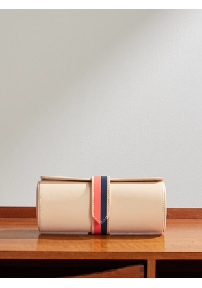 Rapport London - laCalifornienne Striped Leather Three-Watch Roll - Men - Neutrals
