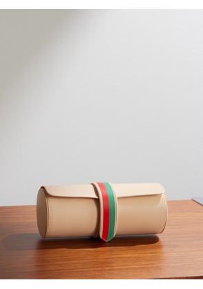 Rapport London - laCalifornienne Striped Leather Three-Watch Roll - Men - Neutrals