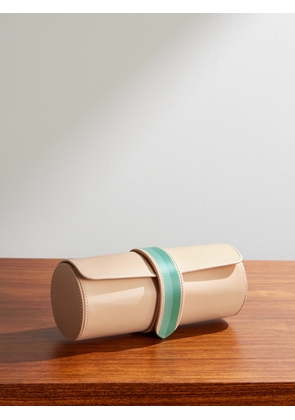 Rapport London - laCalifornienne Striped Leather Three-Watch Roll - Men - Neutrals