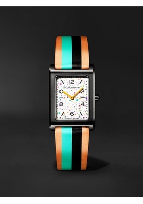 La Californienne - The Dial Artist Daybreak 36mm DLC-Coated Stainless Steel and Leather Watch, Ref. No. TDALAC002 - Men - White