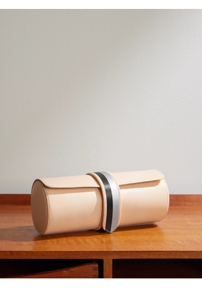 Rapport London - laCalifornienne Striped Leather Three-Watch Roll - Men - Neutrals