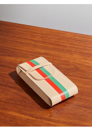 Rapport London - laCalifornienne Striped Leather Watch Pouch - Men - Neutrals